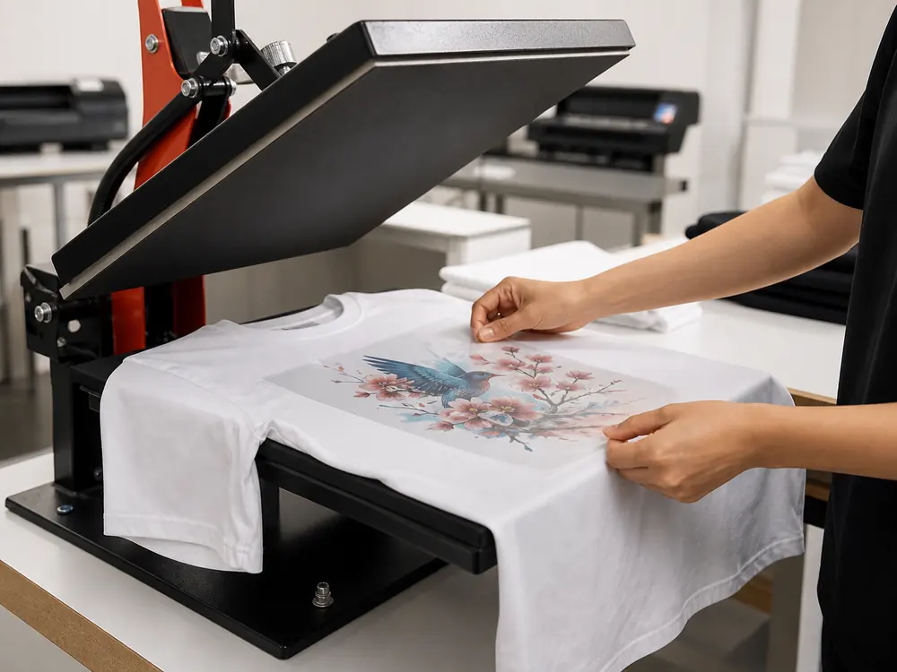 Heat transfer apparel production