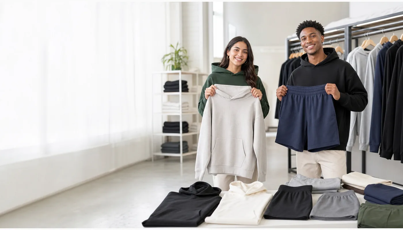 Custom apparel project samples and buyer planning