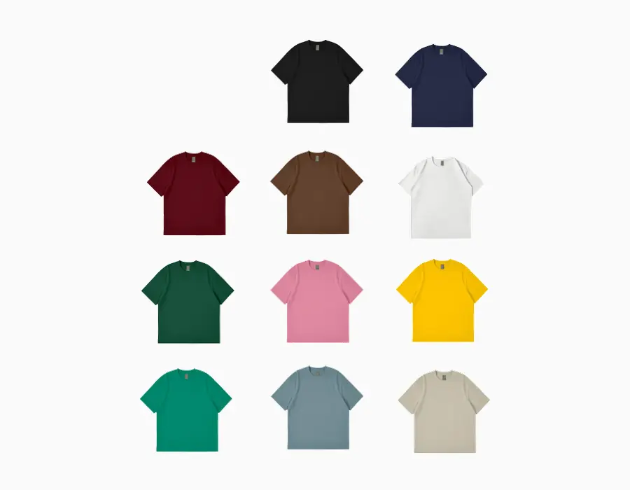 260gsm premium algodón camiseta