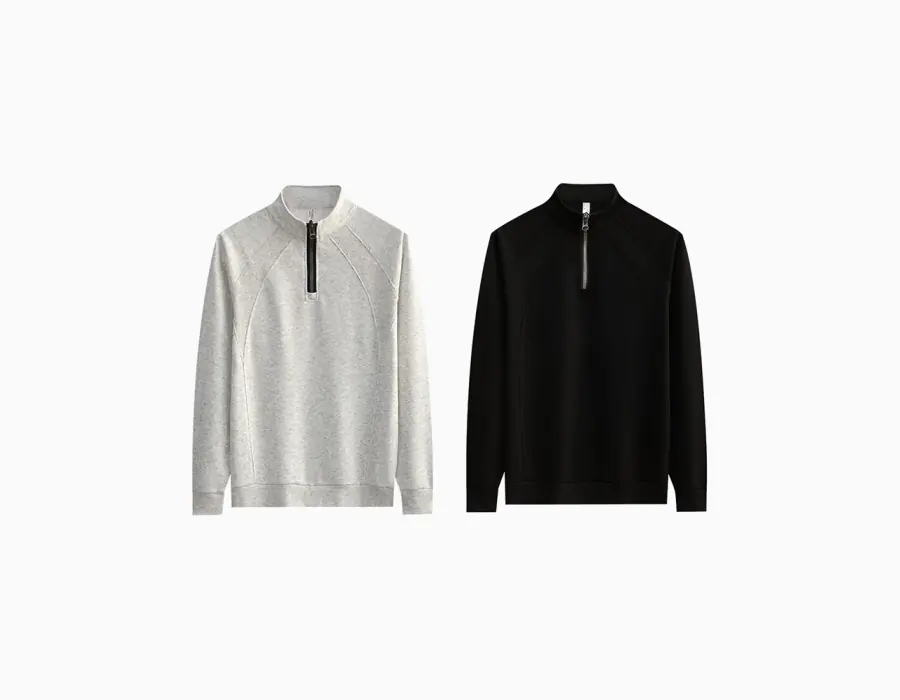 300gsm con cremallera hoodie