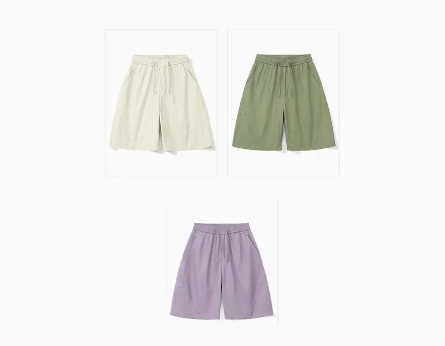 casual de color minimalista shorts